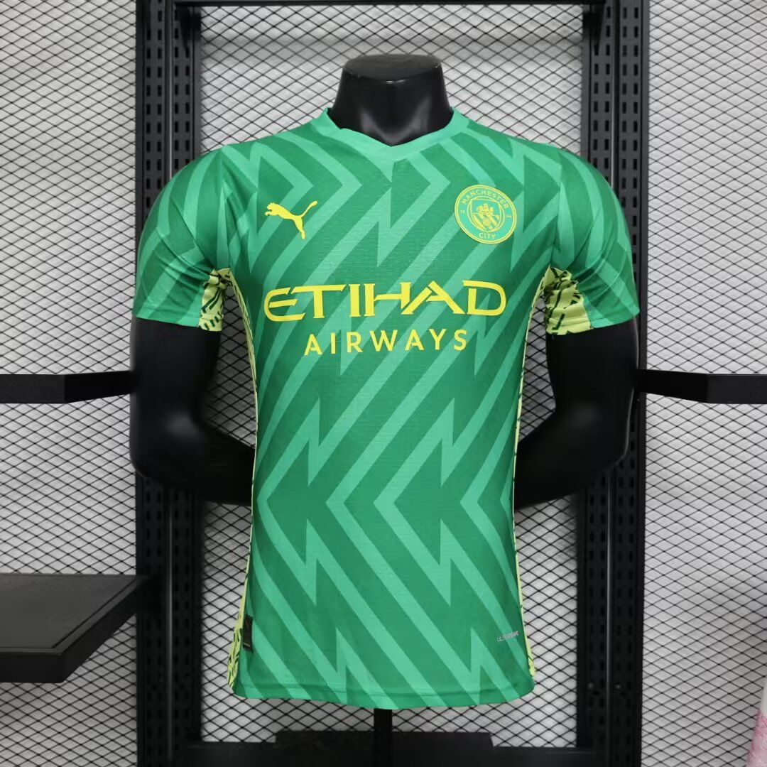AAA Quality Manchester City 23/24 GK Green/Yellow Jersey(Player)